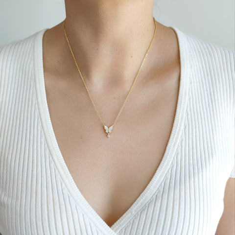 Sterling Silver Butterfly Necklace