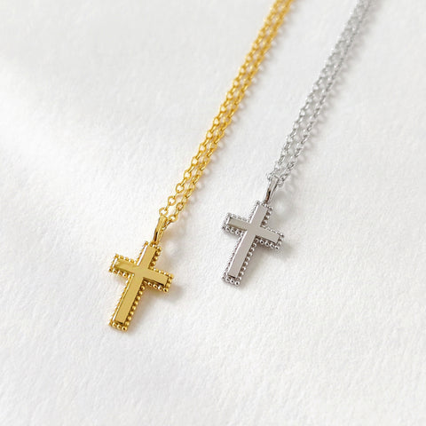 Sterling Silver Dainty Cross Necklace