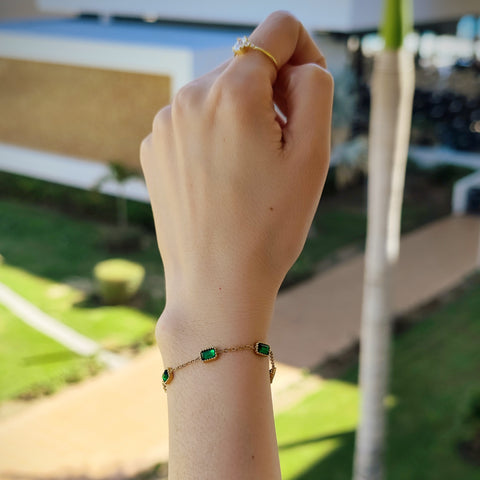 Green Crystal Bracelet