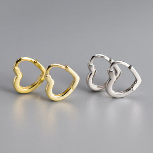 Heart Shaped Hoops