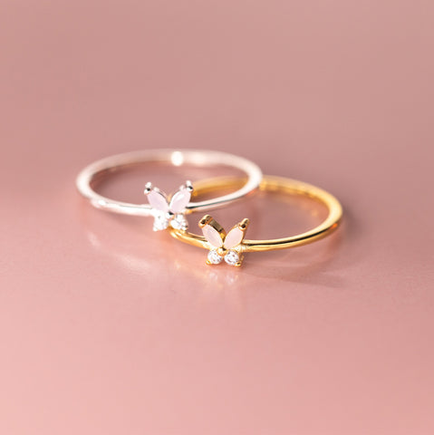 Sterling Silver Butterfly Ring