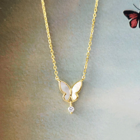Sterling Silver Butterfly Necklace