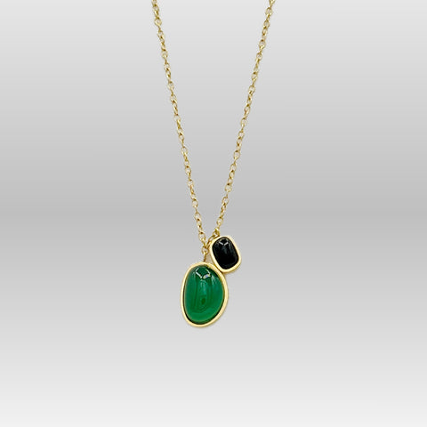 Jade and Black Onyx Necklace