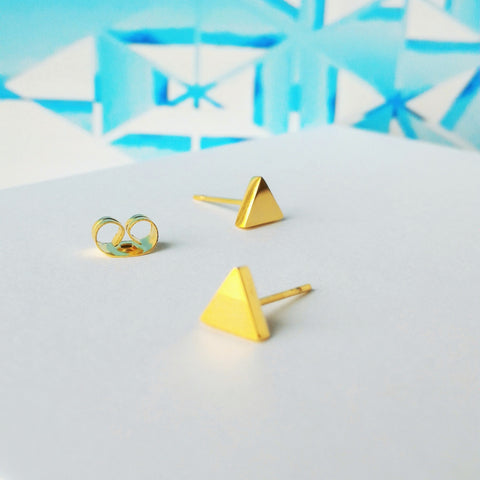 Stainless Steel Triangle Studs