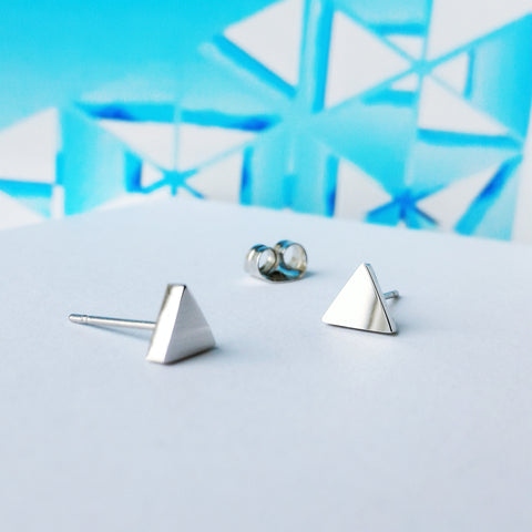 Stainless Steel Triangle Studs