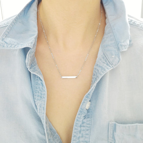 Geometric Flat Chain Necklace