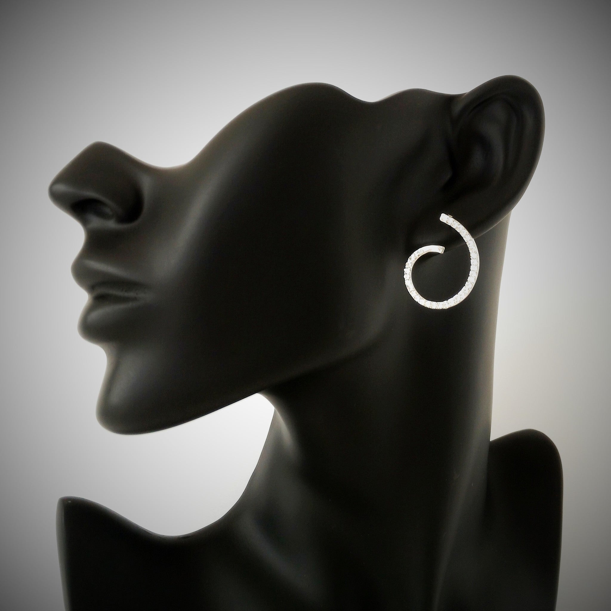 Unique Loop Crystal Earrings