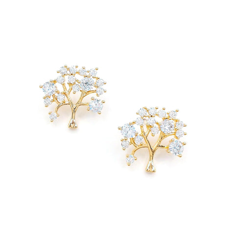 Big Tree Crystal Studs