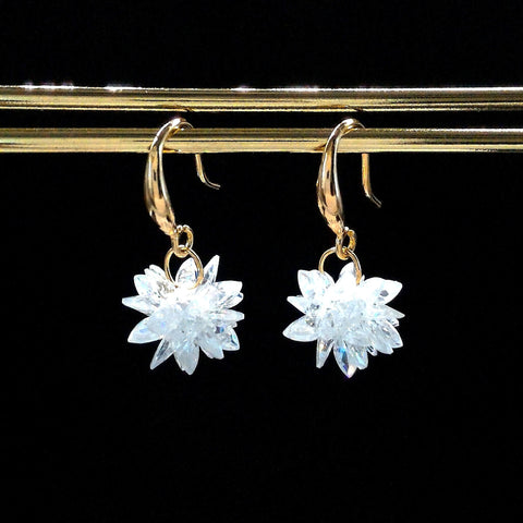 Crystal Cluster Drop Earrings
