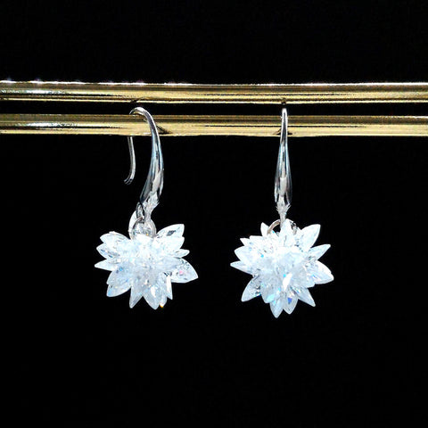 Crystal Cluster Drop Earrings