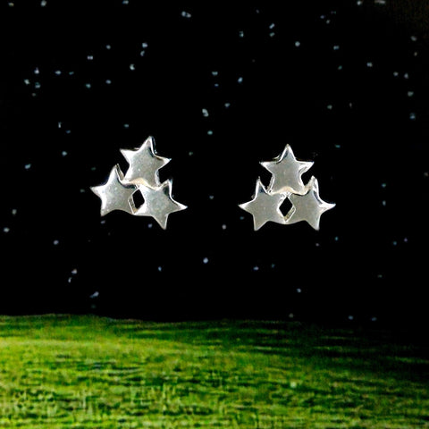 Sterling Silver Star Studs