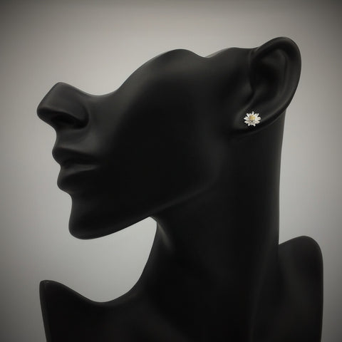 Sterling Silver Daisy Studs