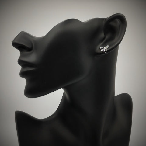 Sterling Silver Dragonfly Studs