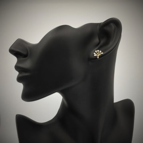 Sterling Silver Little Tree Studs