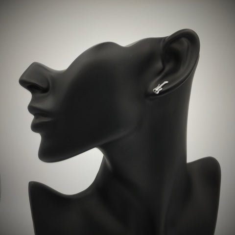 Sterling Silver Guitar Earrings