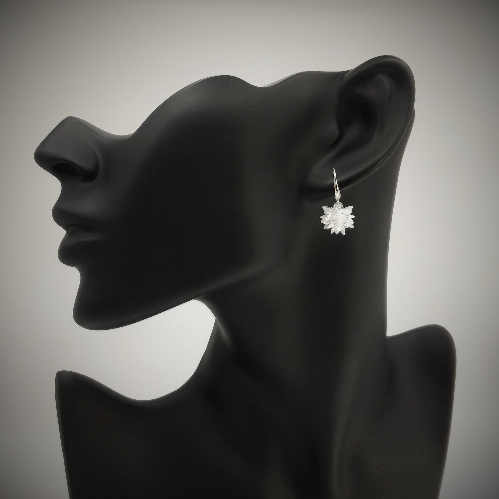 Crystal Cluster Drop Earrings