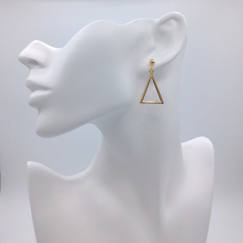 Asymmetrical Triangle Earrings