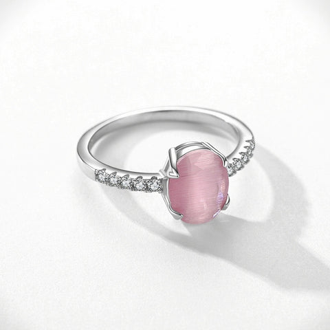 Sterling Silver Rose Quartz Ring