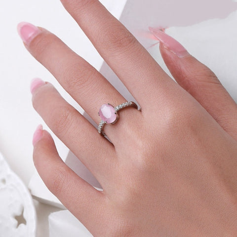 Sterling Silver Stone All Around Ring