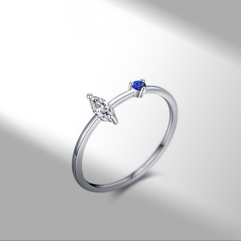 Sterling Silver Stone All Around Ring