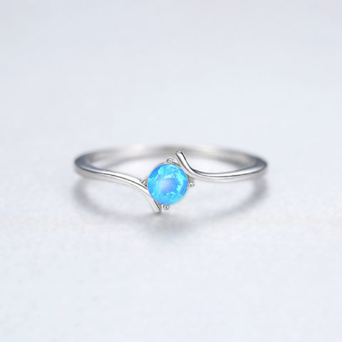 Sterling Silver Opal Ring